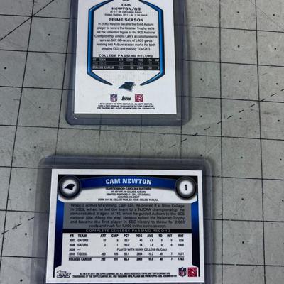 Topps Chrome Rookie  RC Card (2) CAM NEWTON 