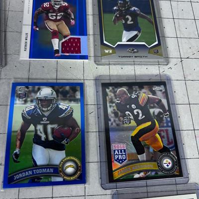 (12) Football Collector Cards All Sleeved