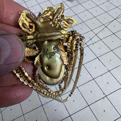 EROS Brooch FACE  Bejeweled. 