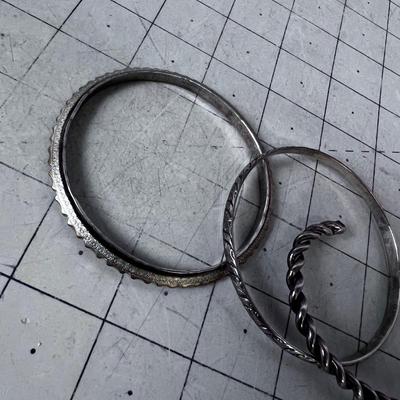 (4) Bangle Bracelets