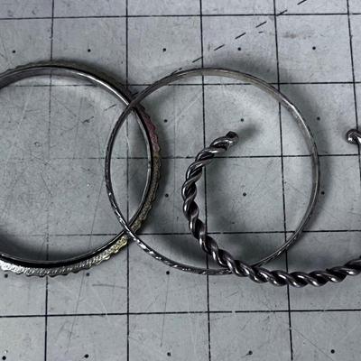 (4) Bangle Bracelets