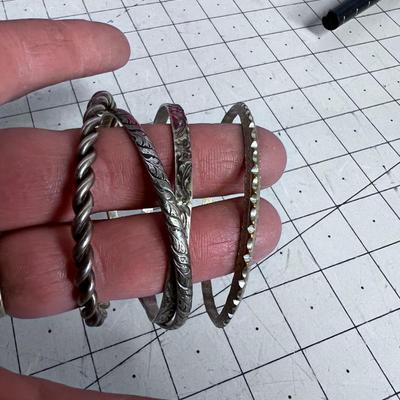 (4) Bangle Bracelets