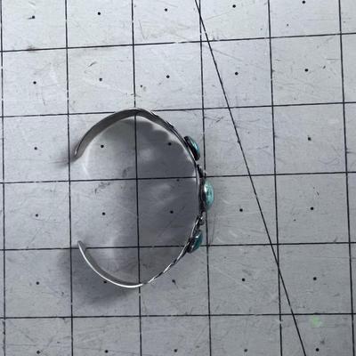 Old Southwest Pawn Cuff Bracelet with CERILLO TURQUOISE 
