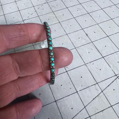 Not Marked NICE Tiny Turquoise. 