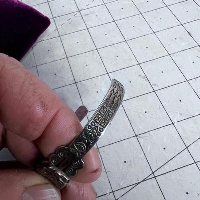 Small TURQUOISE not marked cuff, THUNDERBIRD CUFF 
