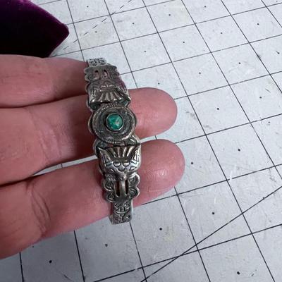 Small TURQUOISE not marked cuff, THUNDERBIRD CUFF 
