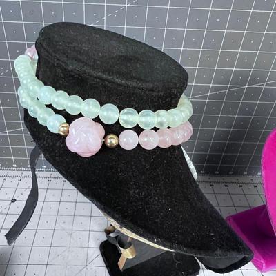 Jade & ROSE Quartz (Excellent Energy as well as PRETTY!) 