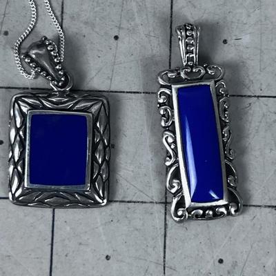 .925 (2) Silver & Stone Lapis Lazuli 