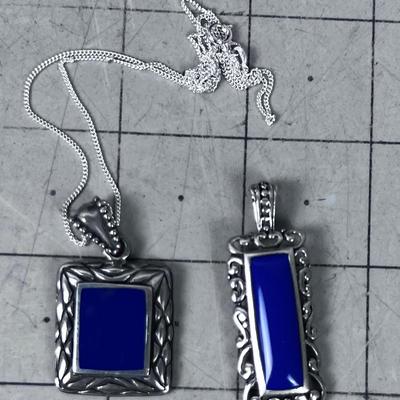 .925 (2) Silver & Stone Lapis Lazuli 