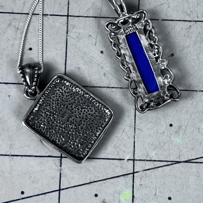 .925 (2) Silver & Stone Lapis Lazuli 
