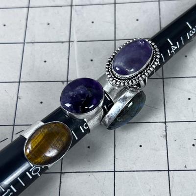 4 Rings Blue, Purple, Brown Laborite