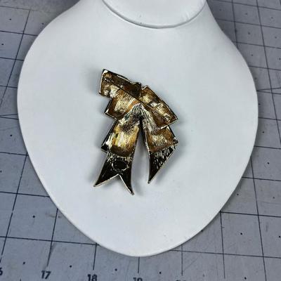 JOAN RIVER PIN Purple Ribbon Rhinestone 