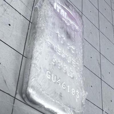 10 once Fine Silver 999.0 Italpreziosi Italy LOAF BAR!
