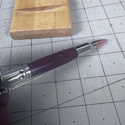 Bolt Action Riffle Pen PURPLE HEARTWOOD