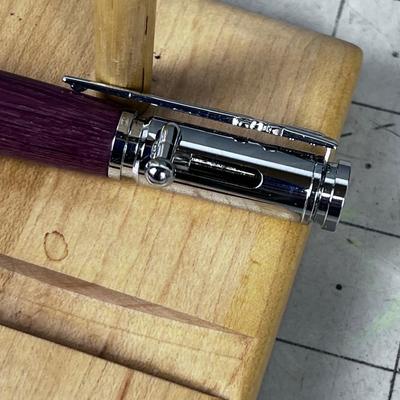 Bolt Action Riffle Pen PURPLE HEARTWOOD