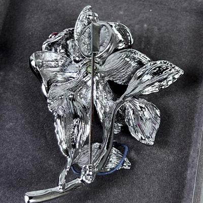 Nolan Miller Glamor Collection ROSE PIN BROOCH