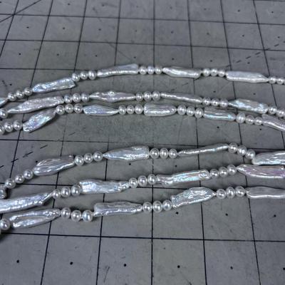 3 Strands of FRESH WATER PEARLS - Real Deal! 