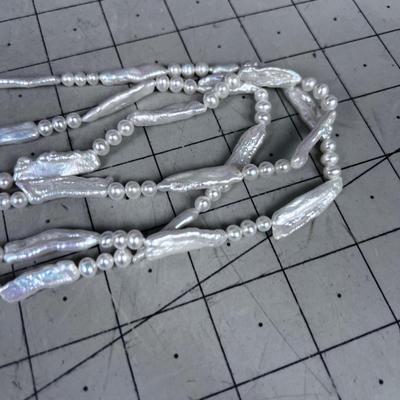 3 Strands of FRESH WATER PEARLS - Real Deal! 