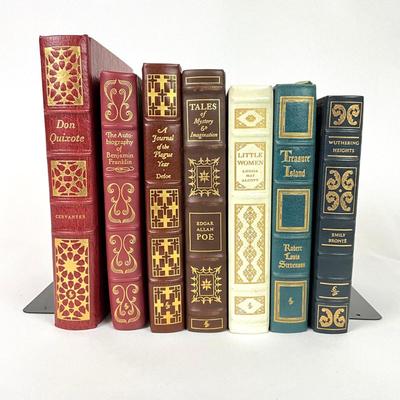163 Lot Of Leather Bound Vintage Books Published By The Easton Press As Is