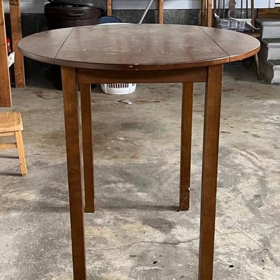 Cute fold down table with two stools