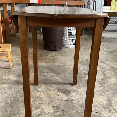 Cute fold down table with two stools
