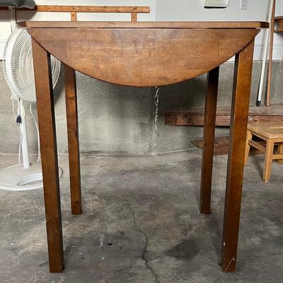 Cute fold down table with two stools