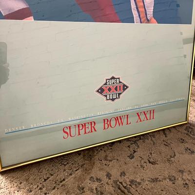 Super Bowl XXII Denver vs Washington Promo Poster