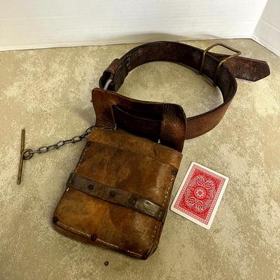 Vintage Leather Tool Belt and Bag