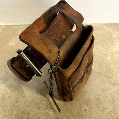 Vintage Leather Tool Belt and Bag