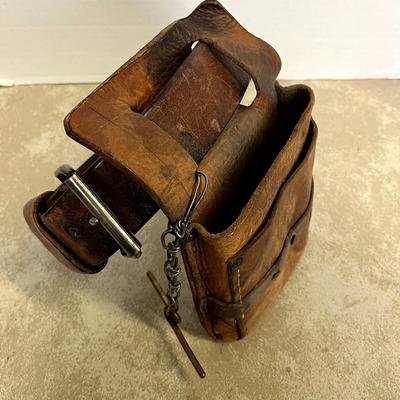 Vintage Leather Tool Belt and Bag