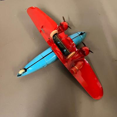 Vintage Tin Toy Airplanes and Helicopter