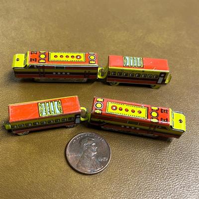 Vintage Tin Toy Cars and Trains Bundle