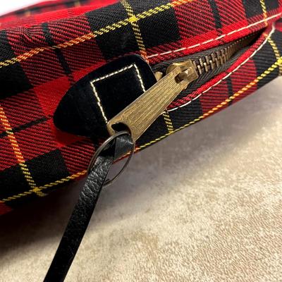 Plaid Picnic Bag and Air Mattress