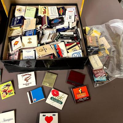Vintage Lot of Matchbooks and Matchbook Album