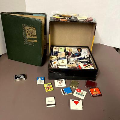 Vintage Lot of Matchbooks and Matchbook Album