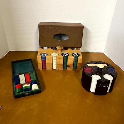 Vintage Poker and Gambling Chips Bundle