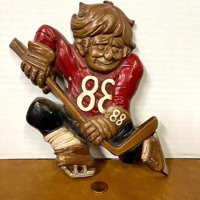 Set of 3 1973 Sexton Hockey Player Wall Hangers
