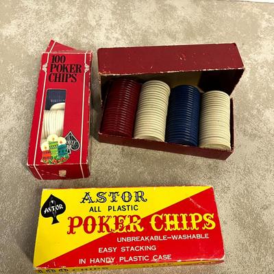 Bundle of Vintage Poker Chips