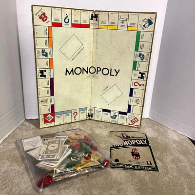 Vintage Monopoly Game and Board