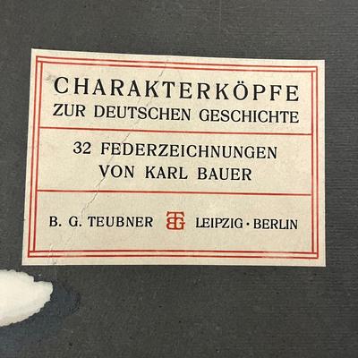 Karl Bauer, 32 Charakterkopfe Zur Deutschen Geschichte Prints