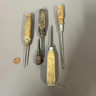 Vintage Tools, Flashlight, Staplers, Tape Measure and Barometer