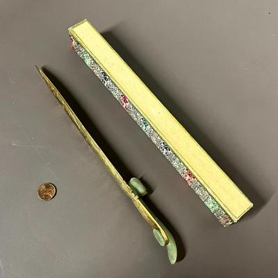 Vintage Jade Letter Opener