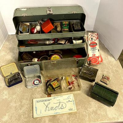 Vintage My Buddy Fishing Tackle Box Bundle