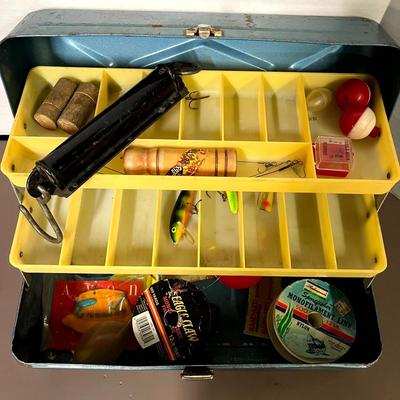Vintage Old Pal Fishing Tackle Box Bundle