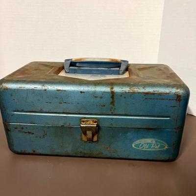 Vintage Old Pal Fishing Tackle Box Bundle