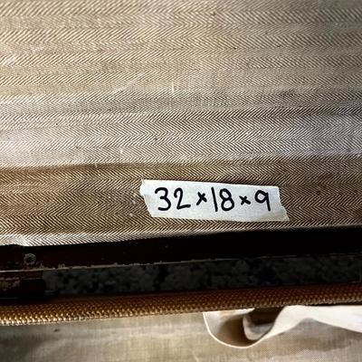 Vintage Oversized Herringbone Hardsided Suitcase - Saks Fifth Avenue