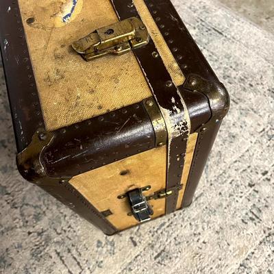 Vintage Oversized Herringbone Hardsided Suitcase - Saks Fifth Avenue