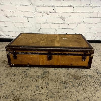 Vintage Oversized Herringbone Hardsided Suitcase - Saks Fifth Avenue