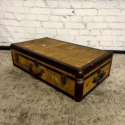 Vintage Oversized Herringbone Hardsided Suitcase - Saks Fifth Avenue