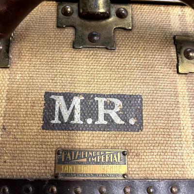 Vintage Oversized Herringbone Hardsided Suitcase - Saks Fifth Avenue